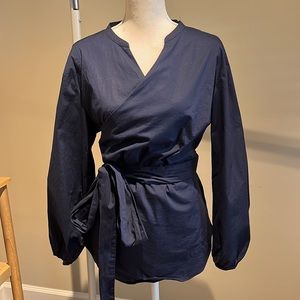 J. Crew Wrap Top XL Tall
